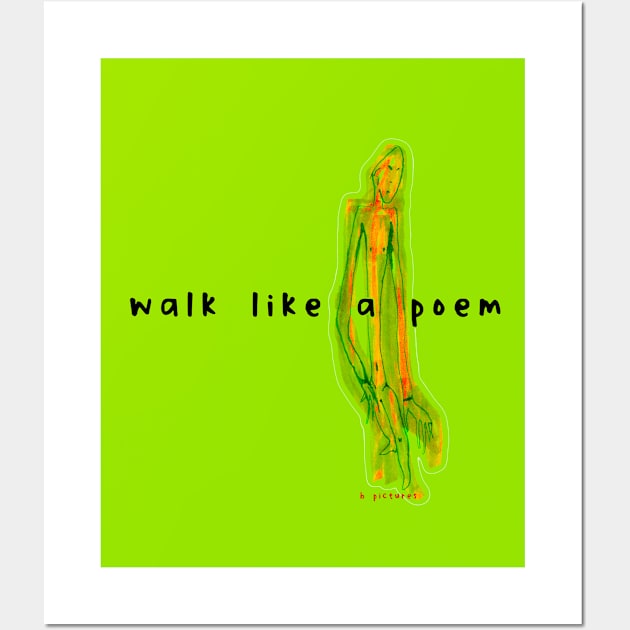 B Pictures Walk Like a Poem Wall Art by JAB Music Archive